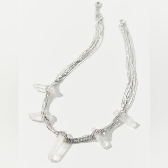 URBAN Outfitters natural Quartz layered necklace - Picture 2 of 9